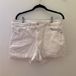 American Eagle Outfitters Cream Jean Shorts